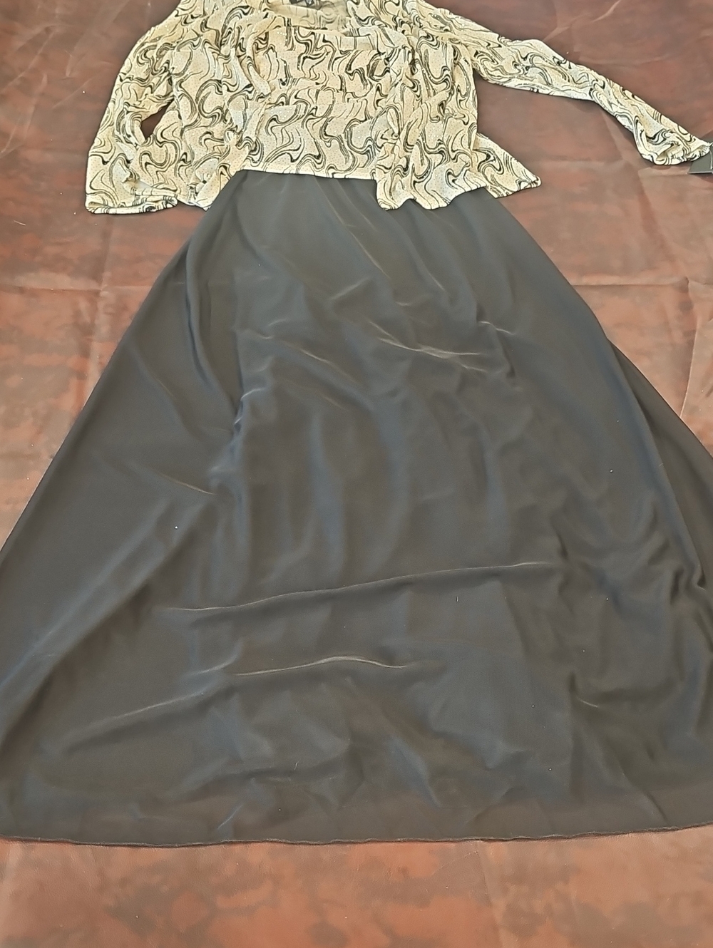 D Black And White Marina Dress And Coeat Size M
